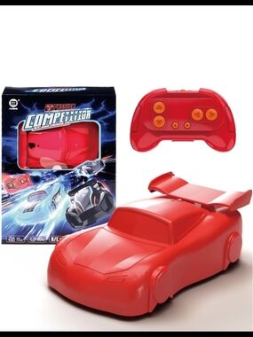Remote Control Racing Toy for Kids, Red Cartoon Movie Car Design, Wall Climbing
